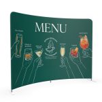 Ścianka reklamowa tekstylna łukowa