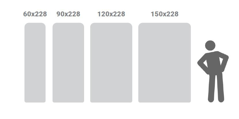 Ścianka Presto porównanie wymiarów