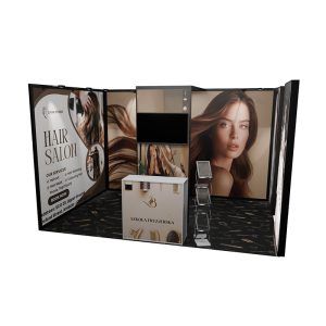 zabudowa targowa modułowa dla fryzjera na targi fryzjerskie