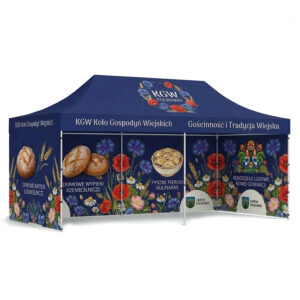 Namiot koło gospodyń wiejskich w kwiaty, namiot 3x6